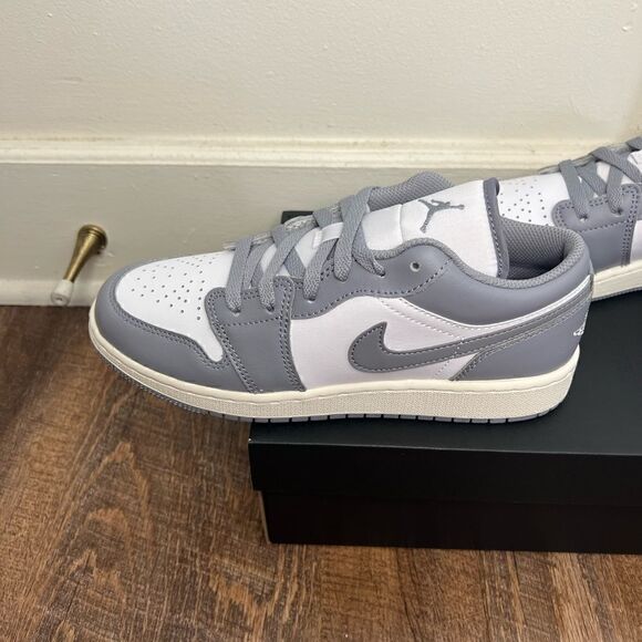 Nike Air Jordan 1 Low Vintage Stealth Grey/White Sneakers Size 6Y/7.5W - Picture 5 of 10